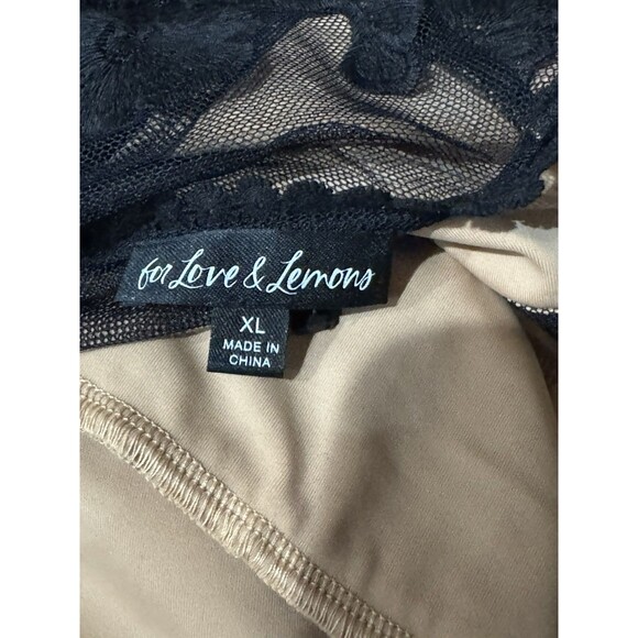 New For Love & Lemons x Free People Temecula Sheer Black Lace Jumpsuit XL - Picture 6 of 8